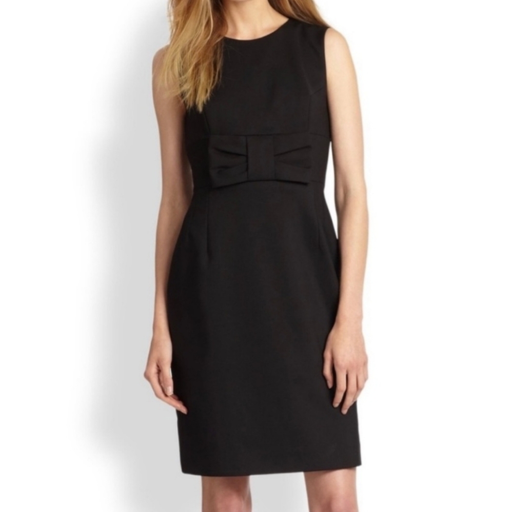 Kate Spade Stretch Crepe Bow Lollipop Dress Black SIZE 6